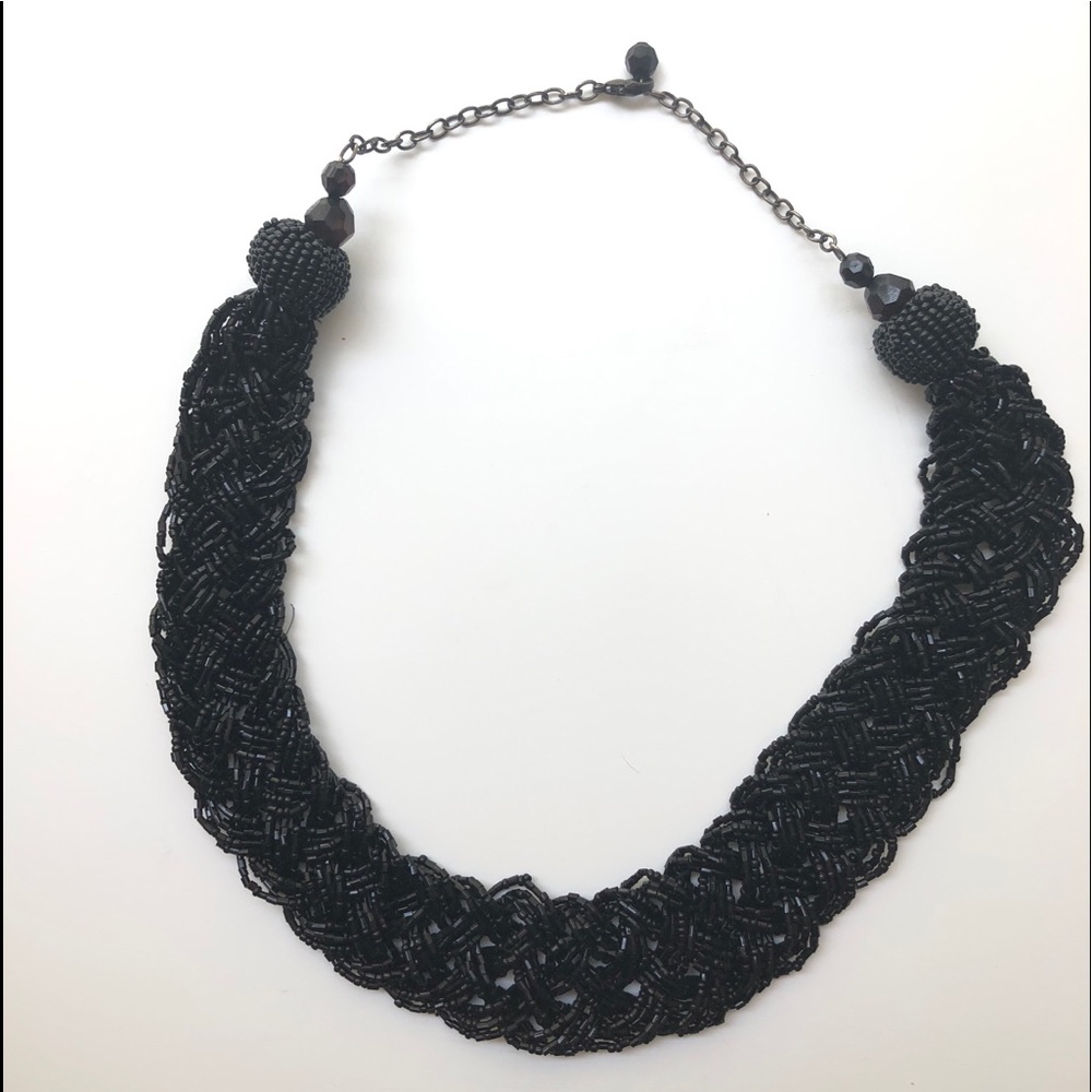 Beaded statement necklace